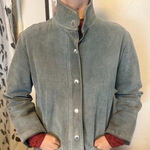 Vintage Paul Levy blue suede jacket